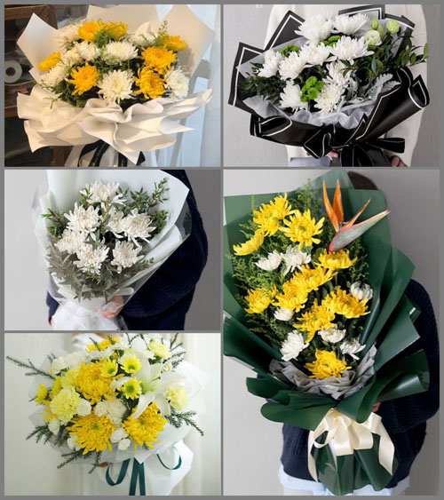 江西赣州章贡区水西镇黄沙村白事花束代送